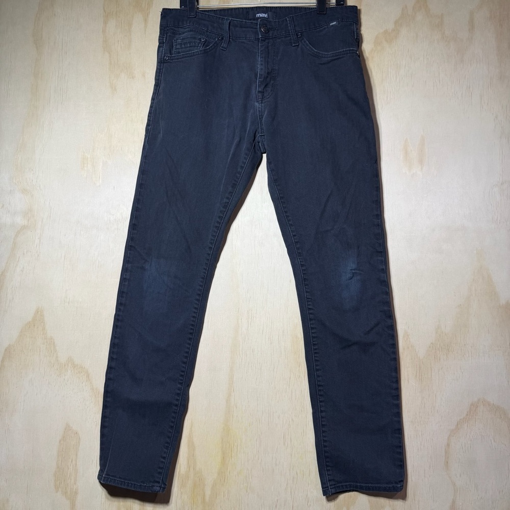 Mavi Jake Men’s Slim Leg Jeans Black Charcoal Size 32x32 Stretch Denim